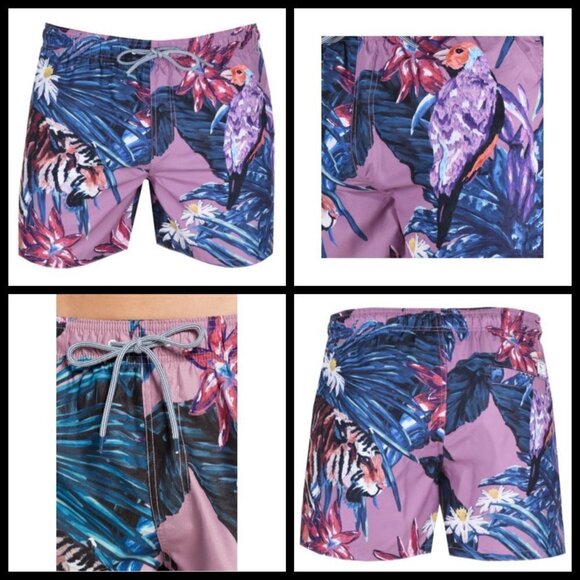 💕TED BAKER💕 Nemor Tiger Printed Swim Short - Picture 5 of 16